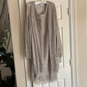 Elegant two piece fringe dress